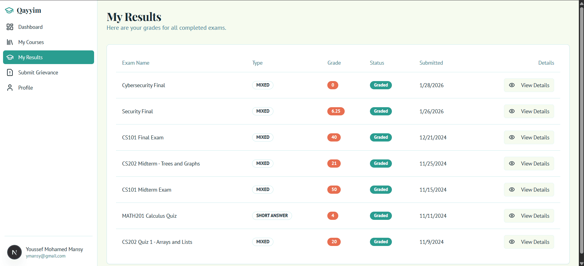Screenshot 5 for GRADUATION PROJECT - Qayyim: AI Learning Management System