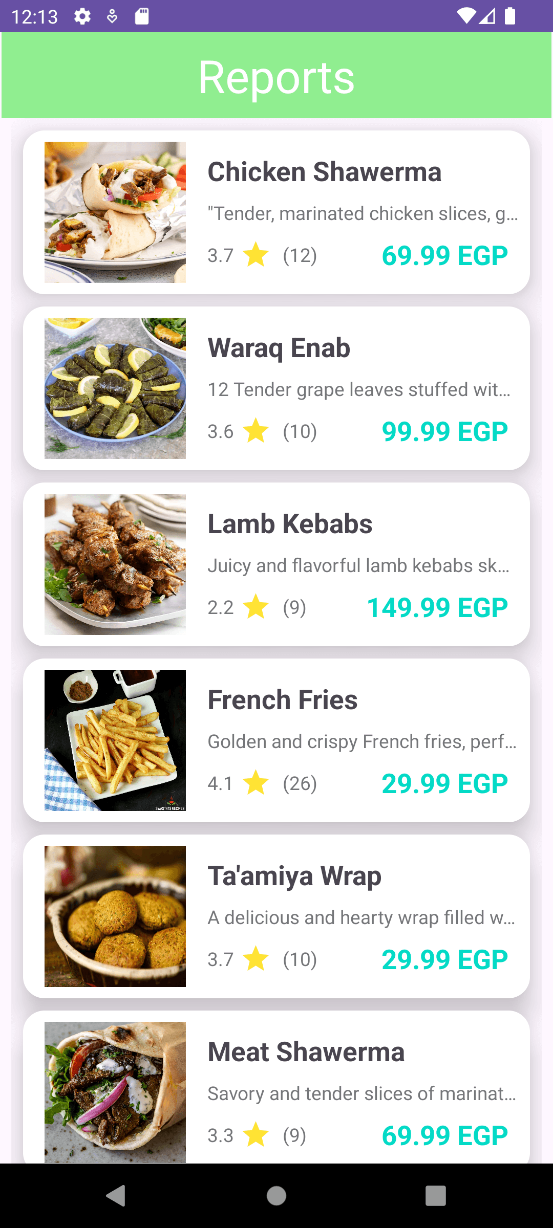 Screenshot 2 for Saffron and Spice Restaurant App